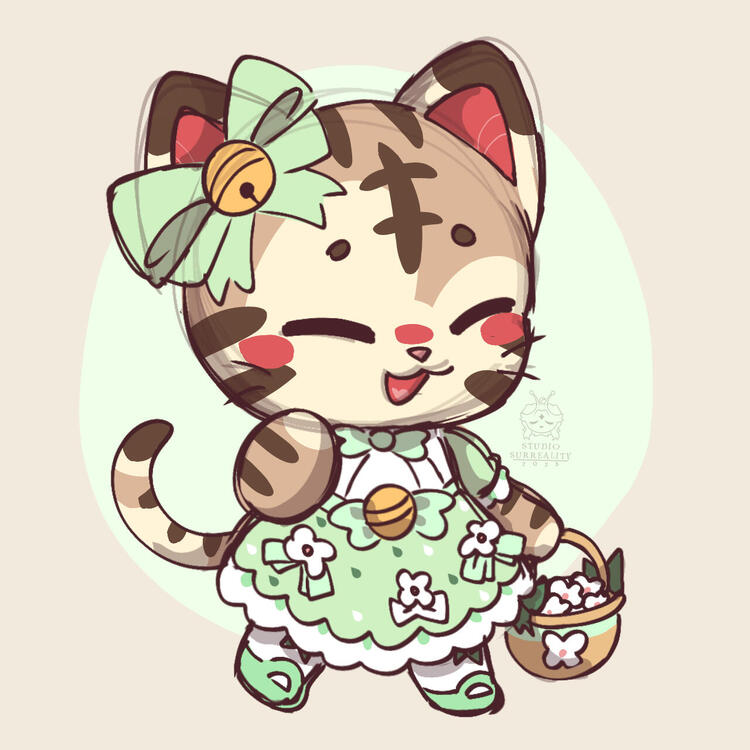 Clean sketch with simple colors.