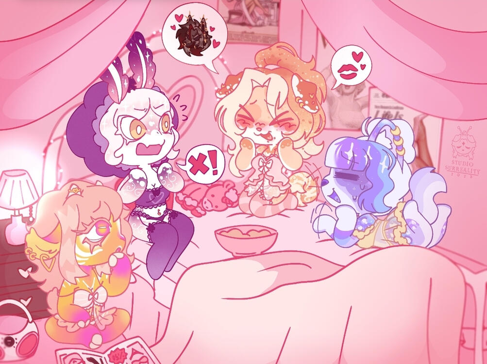 Lined with simple colors.